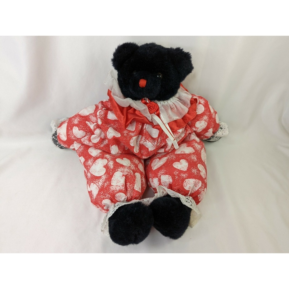 Black Cat Plush 18 Inch Red Heart Body Tb Trading Co Stuffed Animal Toy